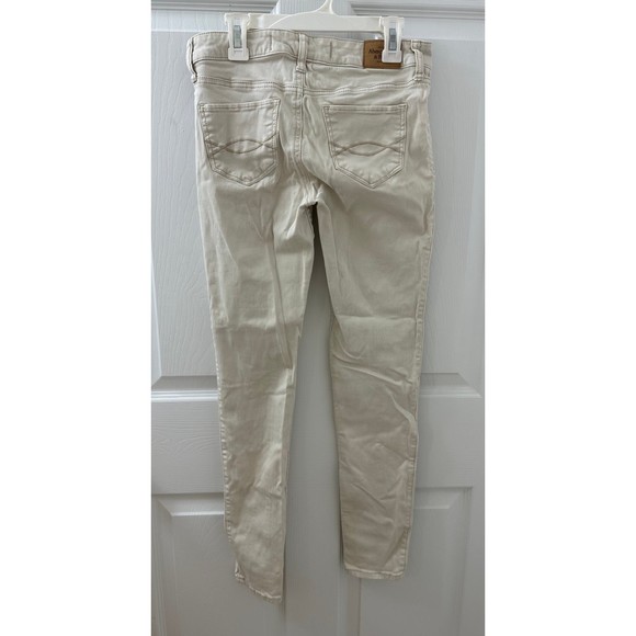Abercrombie and Fitch Light Khaki Sand Skinny Pants Size 0 - Picture 3 of 6